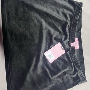 Juicy Couture Black Velvet Liquorice Skirt